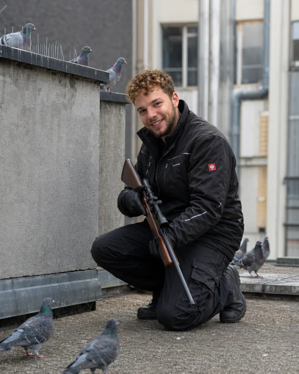 Taubenabwehr auf dem Dach